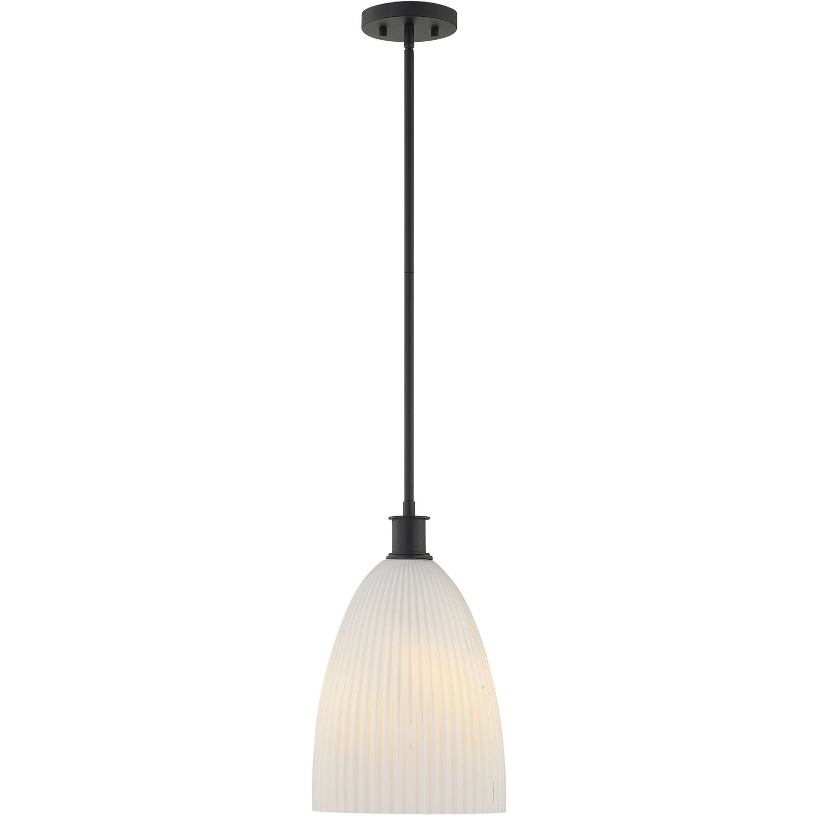 Baldwin 1 Light 10 inch Matte Black Pendant Ceiling Light, Essentials