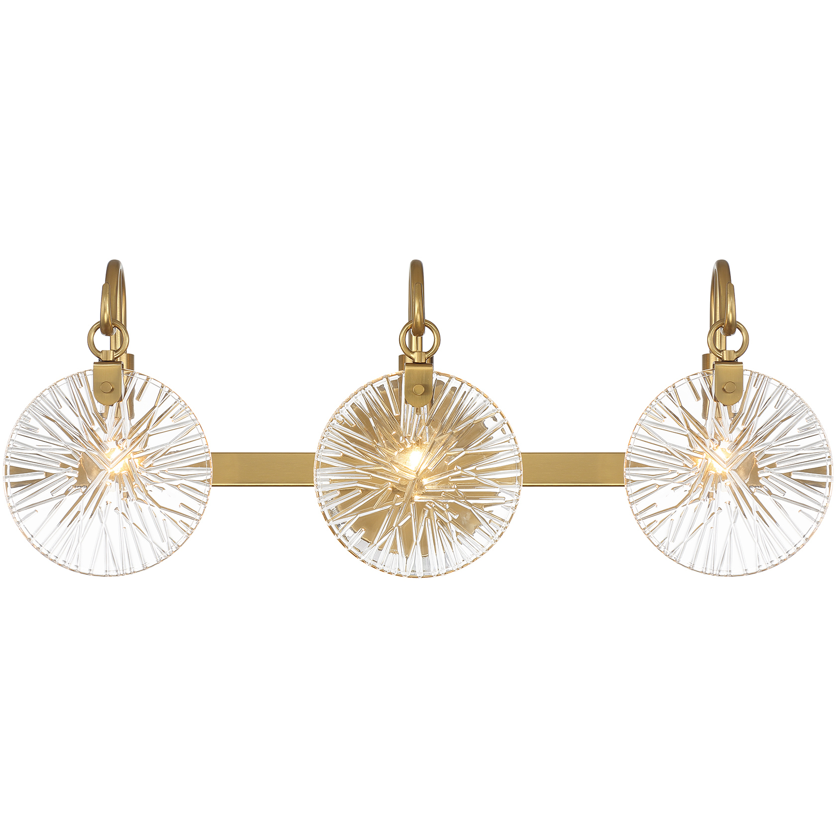 Addison 3 Light 24 inch Warm Brass Bathroom Vanity Light Wall Light