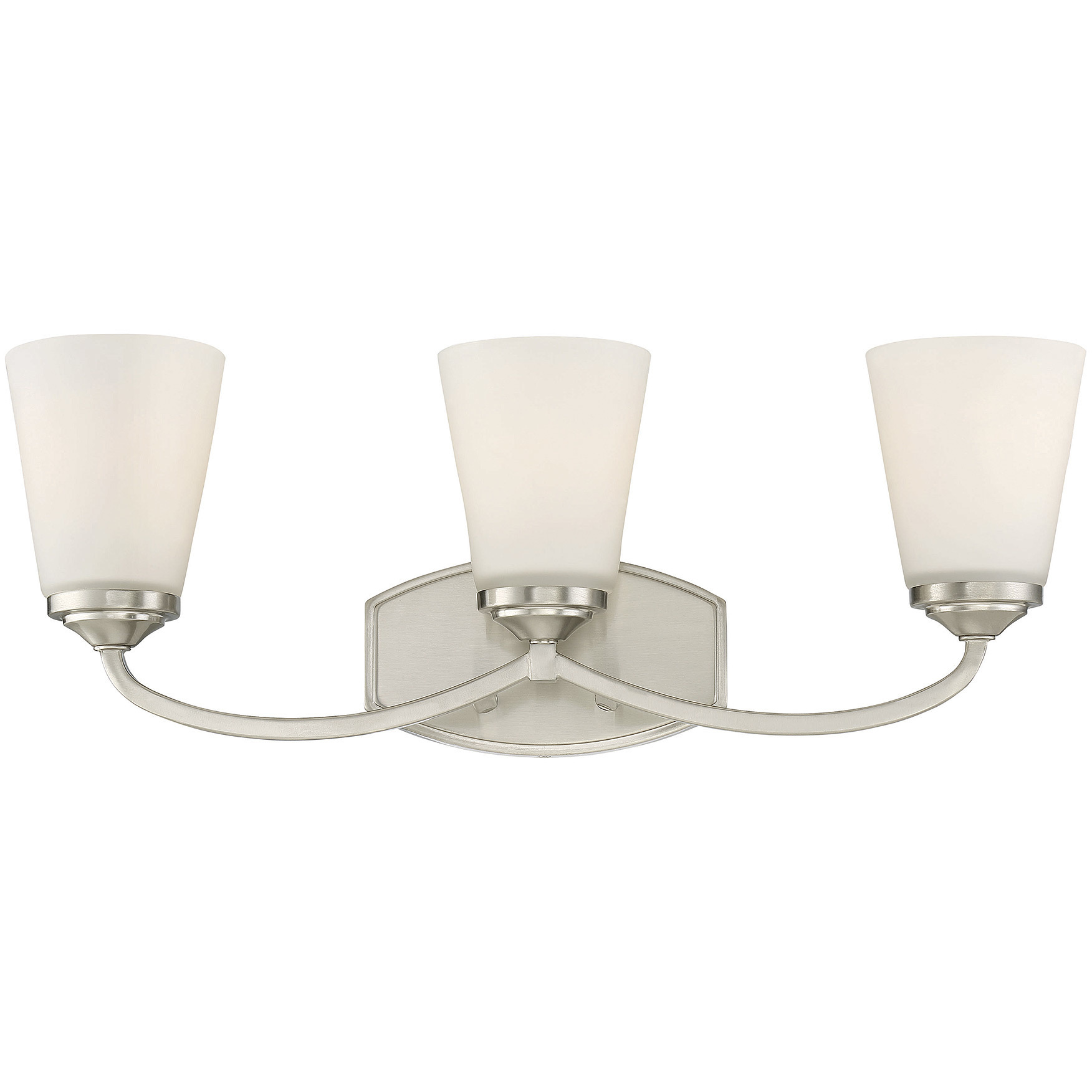 Jordan 3 Light 22.75 inch Satin Nickel Bathroom Vanity Light Wall Light, Essentials