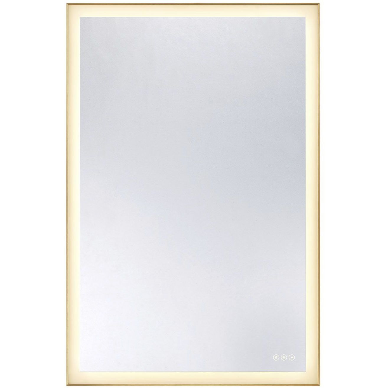 Paulding 48 X 32 inch Gold LED Mirror, Frontlit