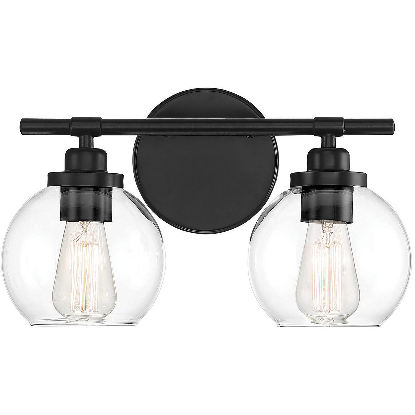 2 light black vanity light top