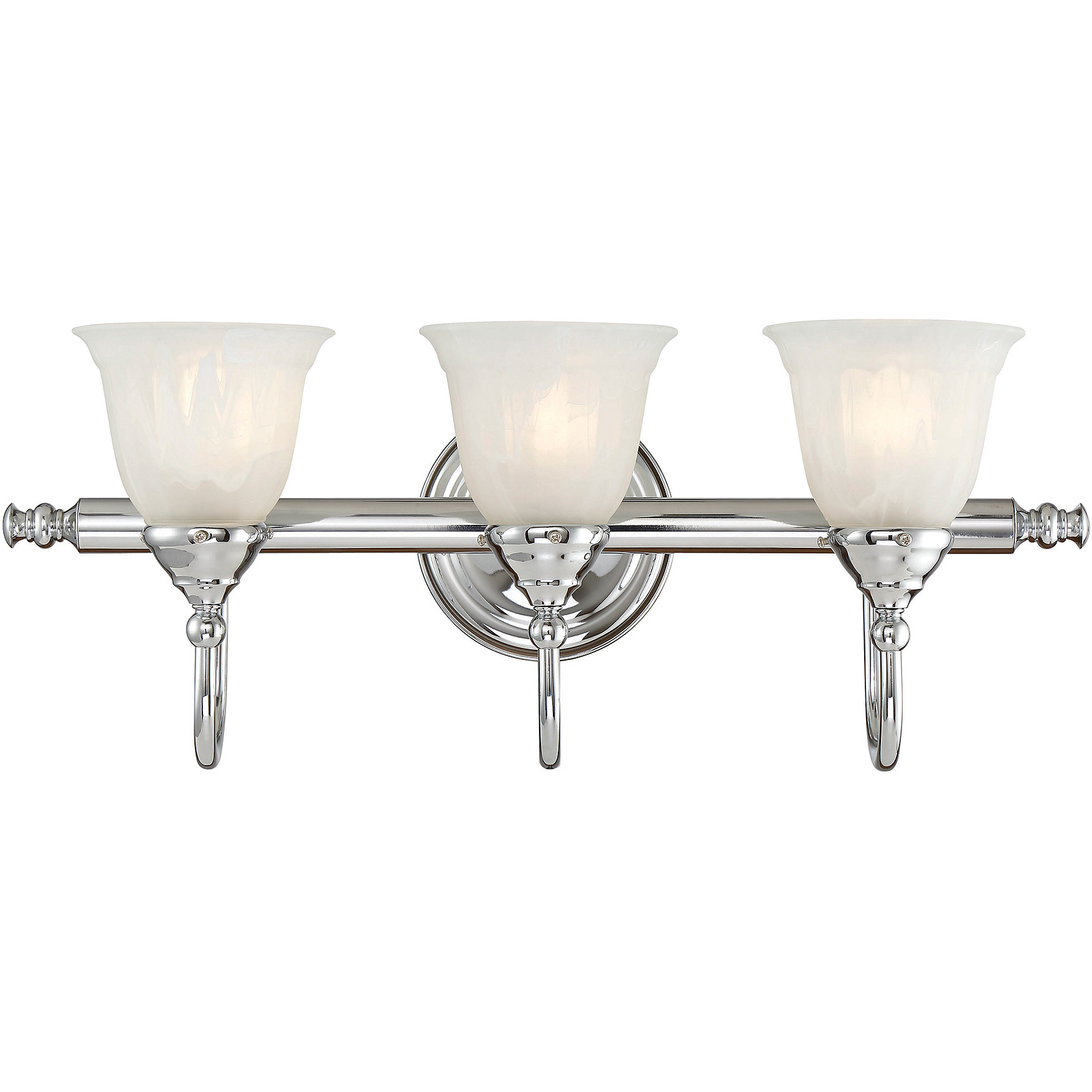 Brunswick 3 Light 24 inch Chrome Bathroom Vanity Light Wall Light, Essentials