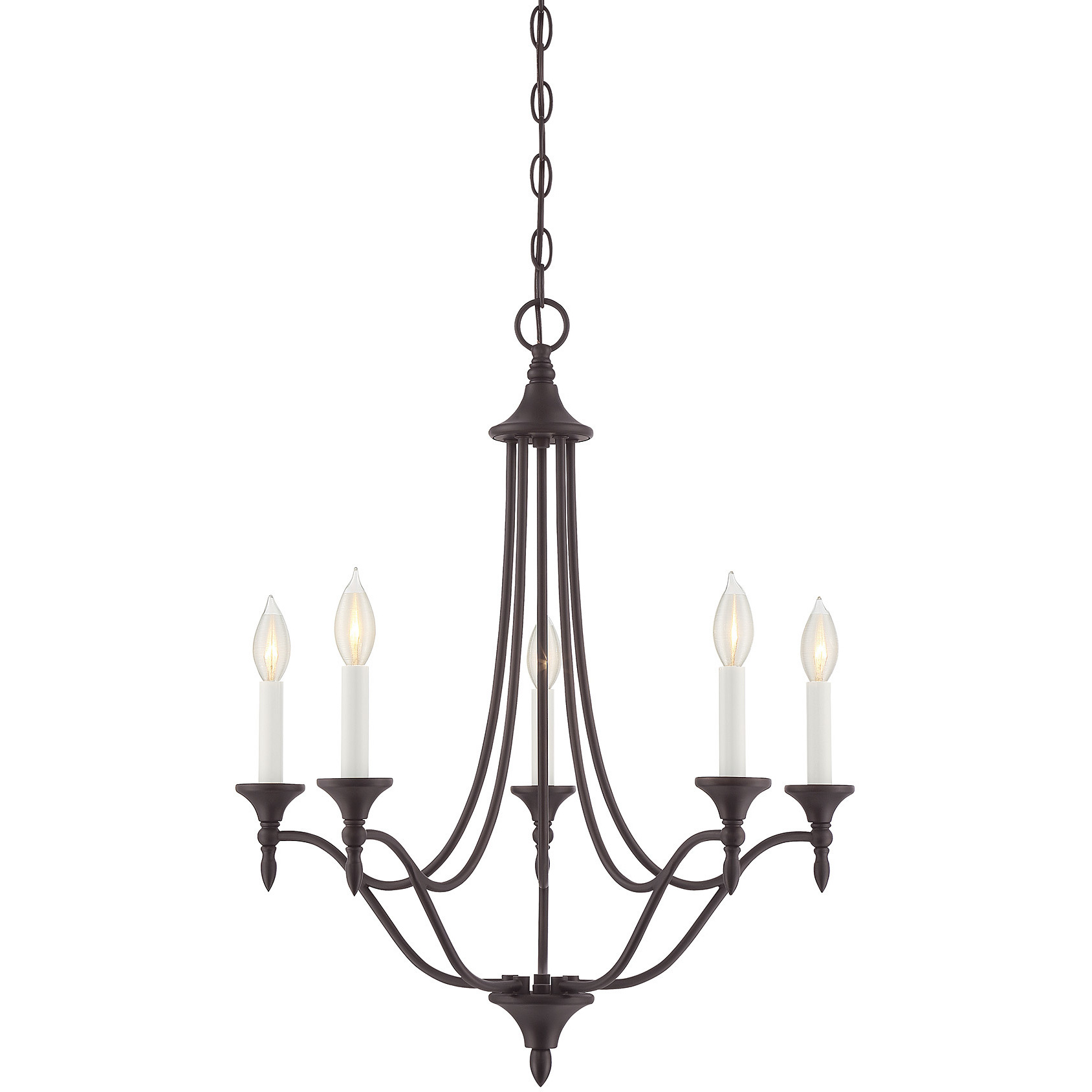 Herndon 5 Light 21 inch English Bronze Chandelier Ceiling Light, Essentials