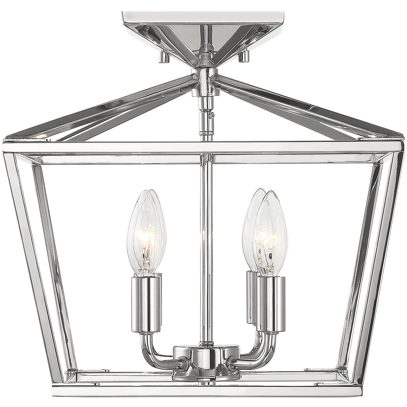 Savoy House 63284109 Townsend 4 Light 13 inch Polished Nickel Semi