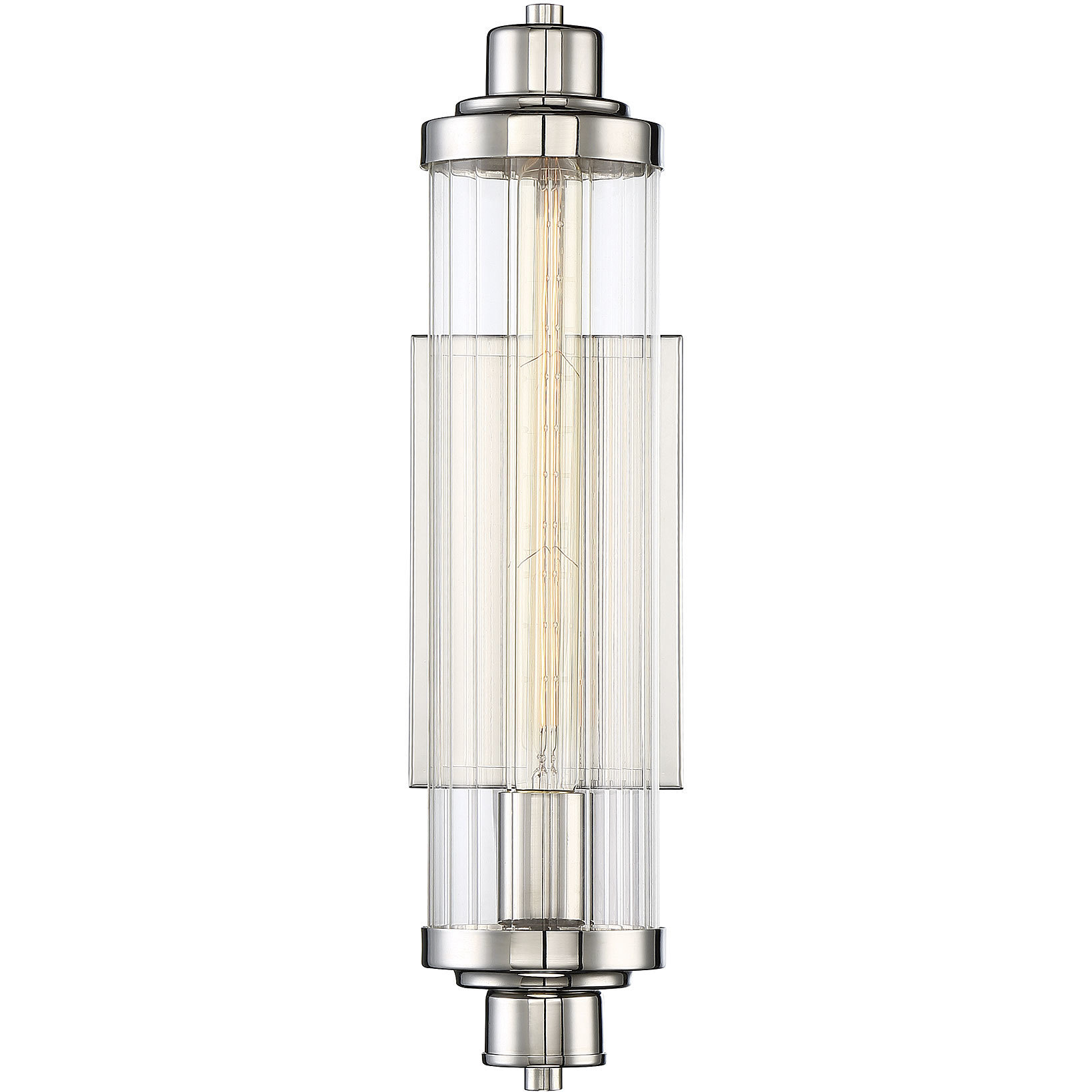 Pike 1 Light 4.75 inch Polished Nickel Wall Sconce Wall Light, Essentials