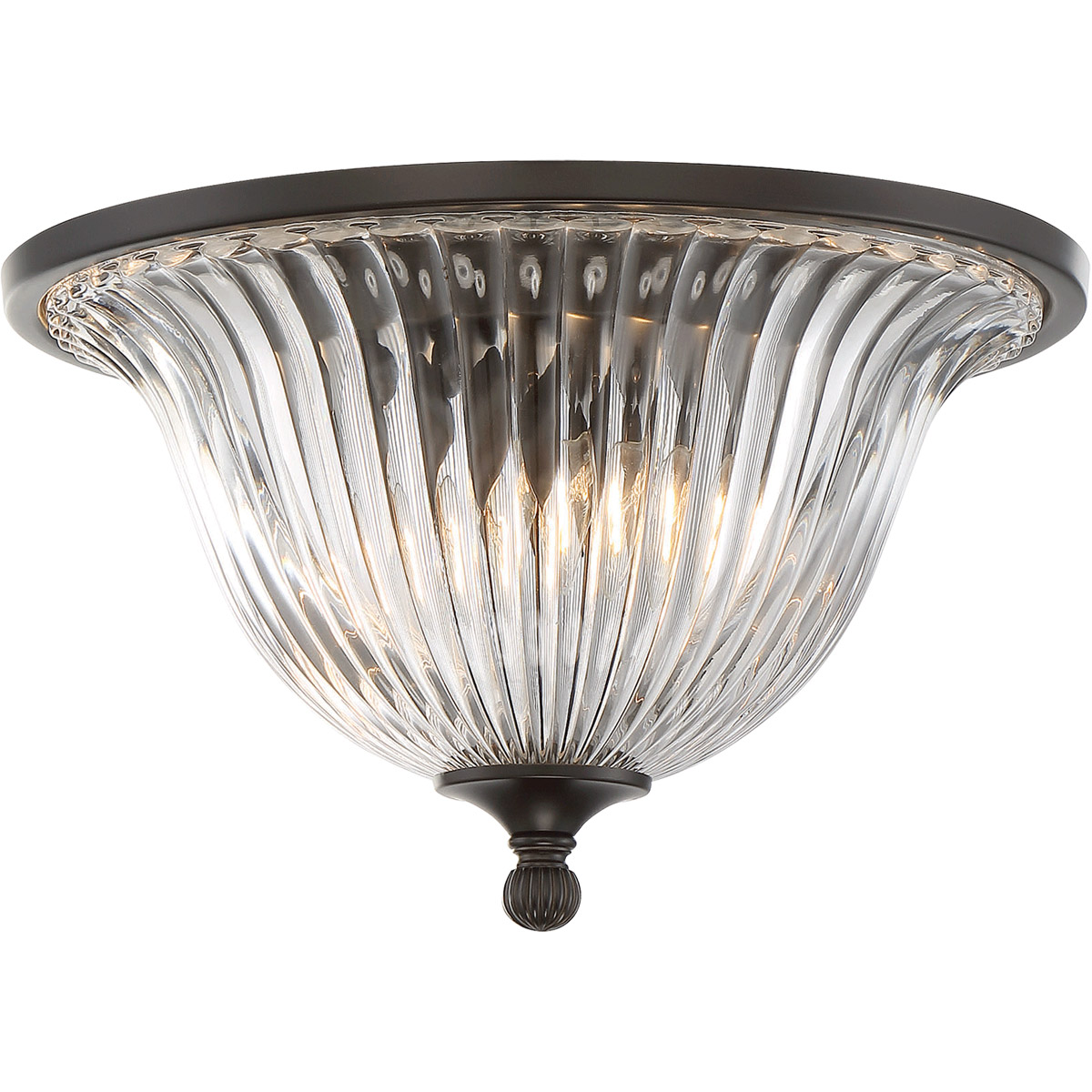 Aberdeen 2 Light 14 inch Classic Bronze Flush Mount Ceiling Light