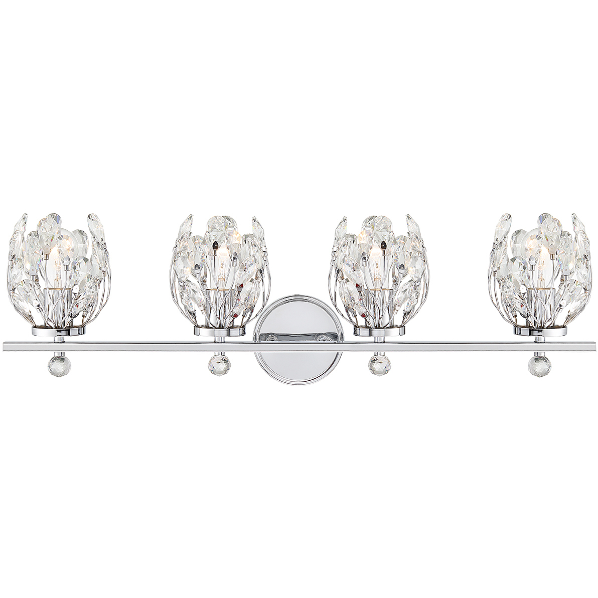 Moreno 4 Light 31 inch Polished Chrome Bathroom Vanity Light Wall Light