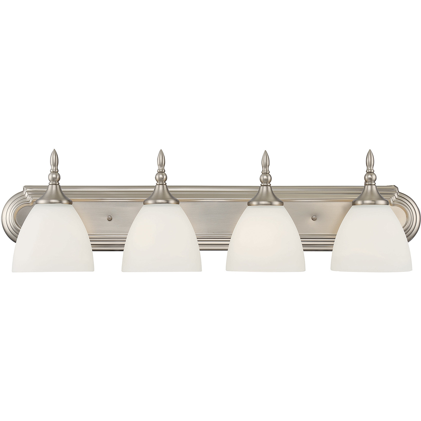 Herndon 4 Light 30 inch Satin Nickel Bathroom Vanity Light Wall Light, Essentials