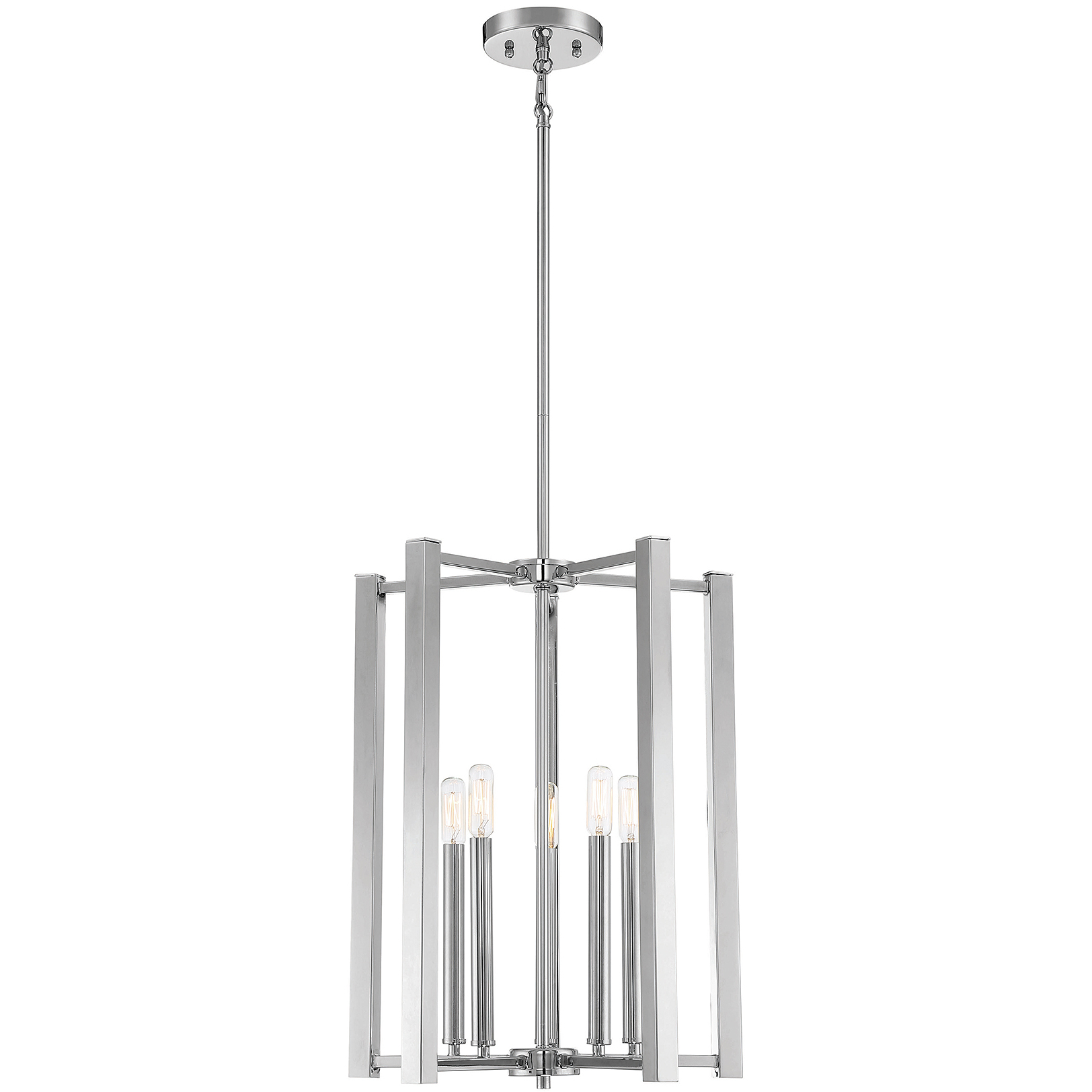 Benson 5 Light 15.5 inch Polished Nickel Pendant Ceiling Light, Essentials