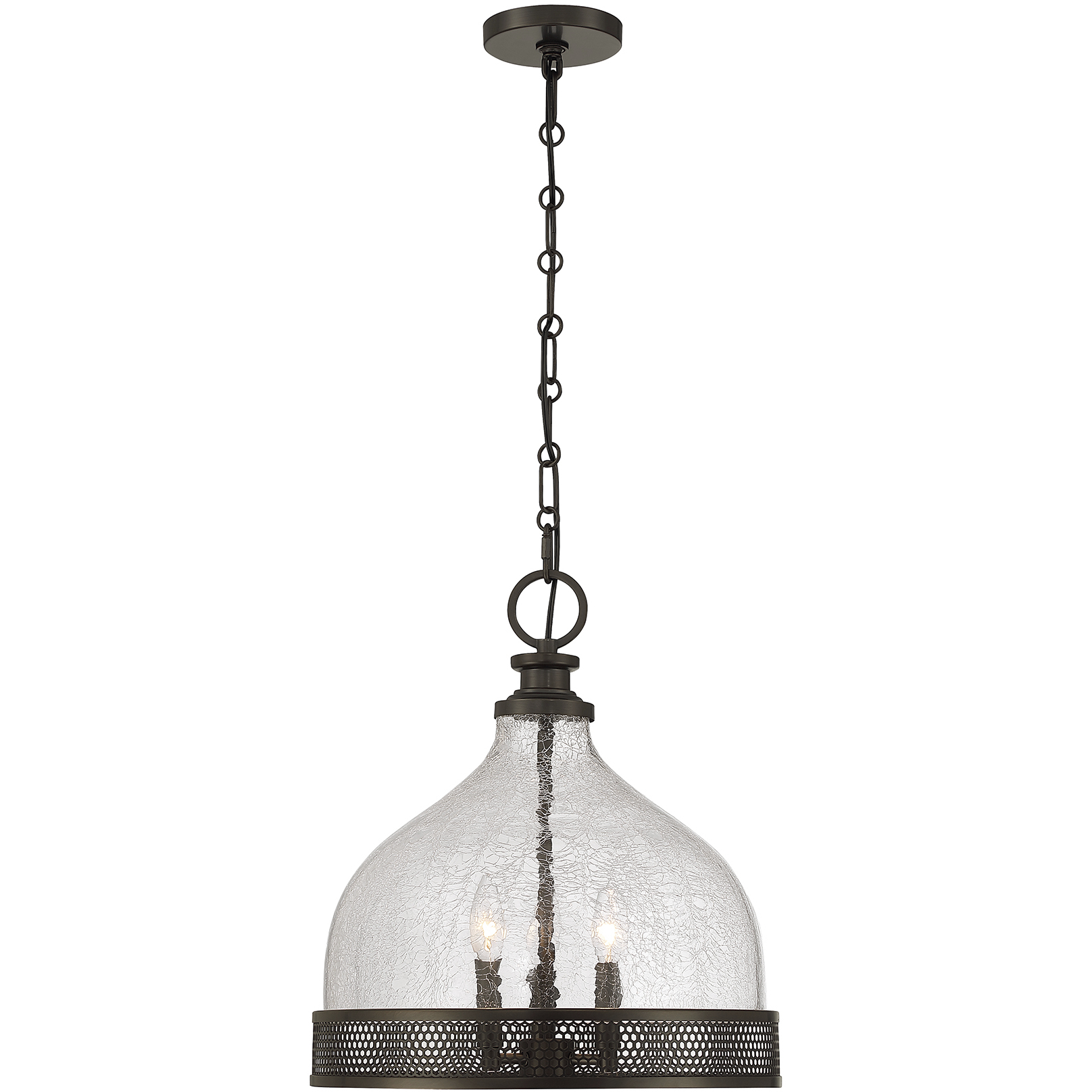 Stern 3 Light 16 inch Mediterranean Bronze Pendant Ceiling Light