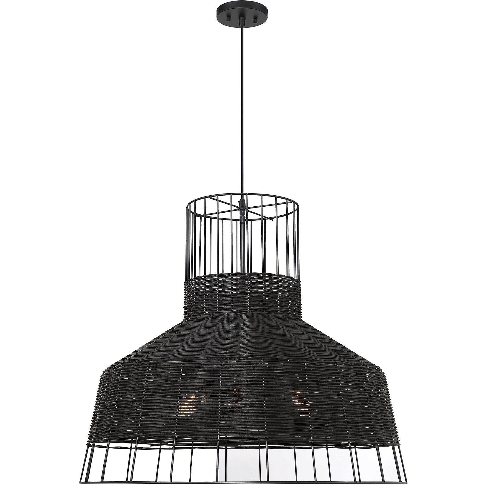 Pampas 3 Light 30 inch Matte Black Pendant Ceiling Light