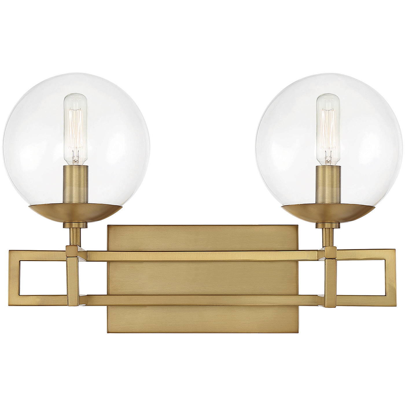Crosby 2 Light 16 inch Warm Brass Bathroom Vanity Light Wall Light, Essentials